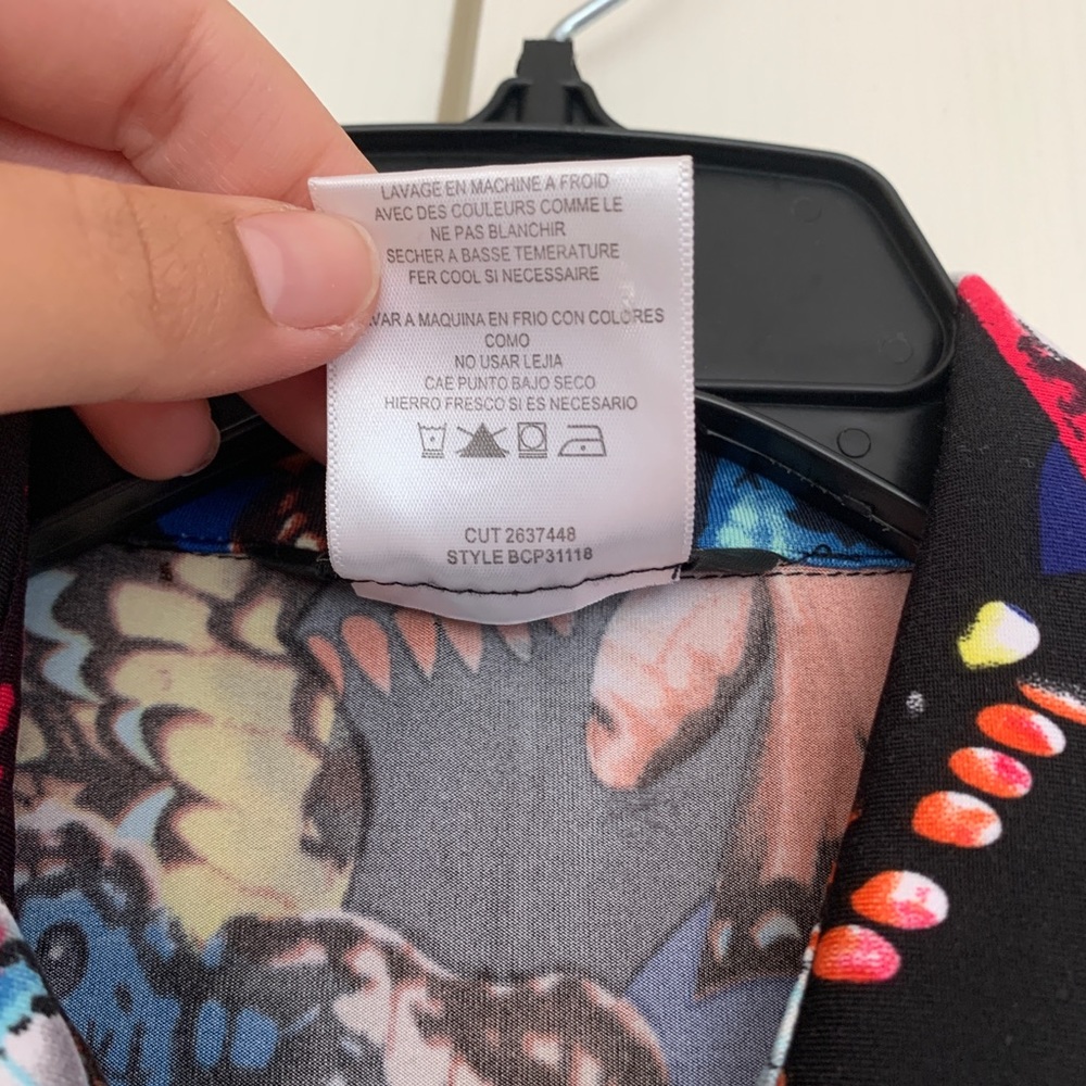 BCBG Max Azria Butterfly Button Up - Picture 7 of 15